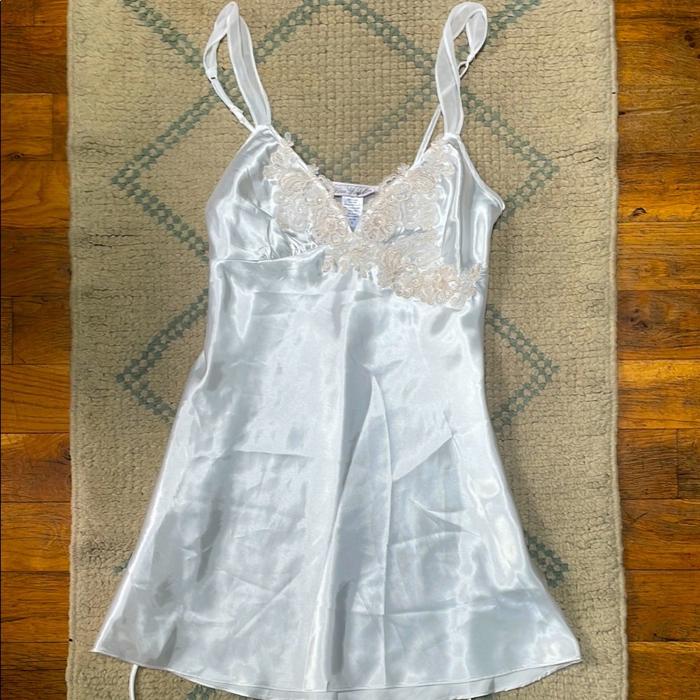NWOT White Satin Nightgown